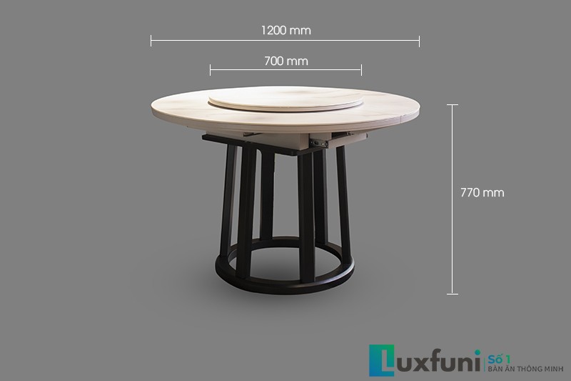 Bàn ăn thông minh mở rộng T5066